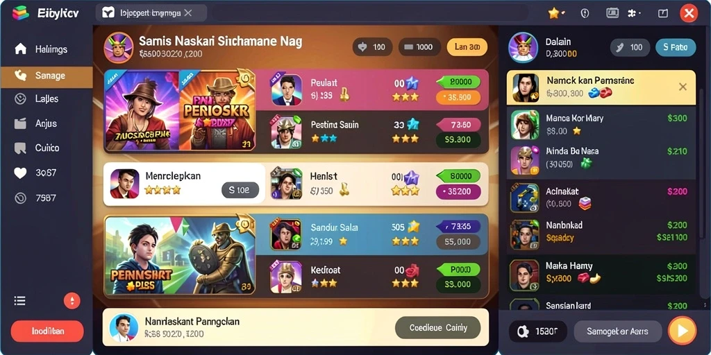 Tampilan antarmuka yang user-friendly dan menarik.
