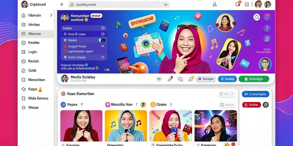 Tampilan antarmuka pengguna yang modern dan intuitif.