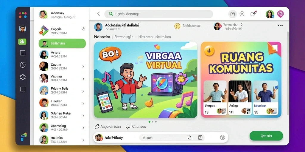 Tampilan antarmuka aplikasi yang ramah pengguna.