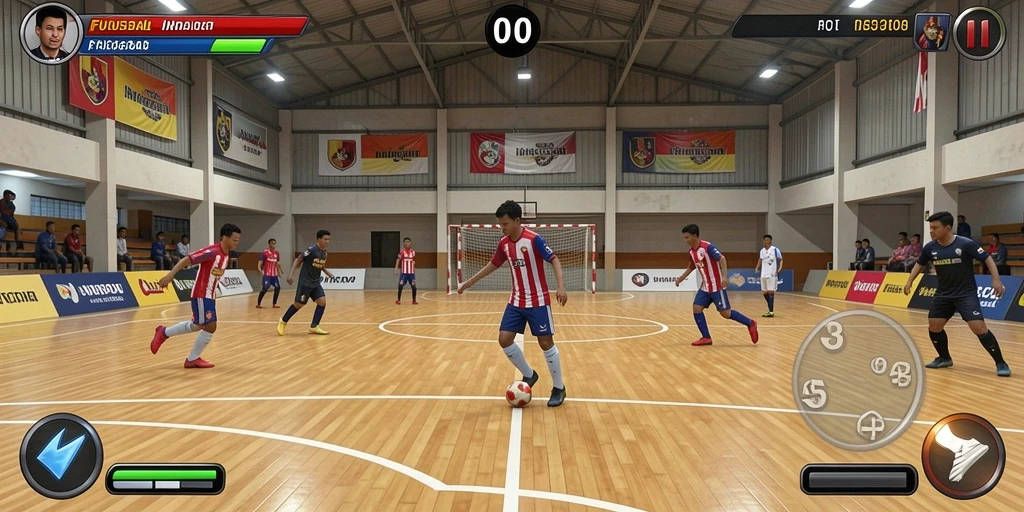 Tampilan awal permainan yang menarik dan dinamis.