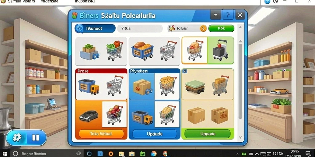 Tampilan grafik yang menawan dalam game.