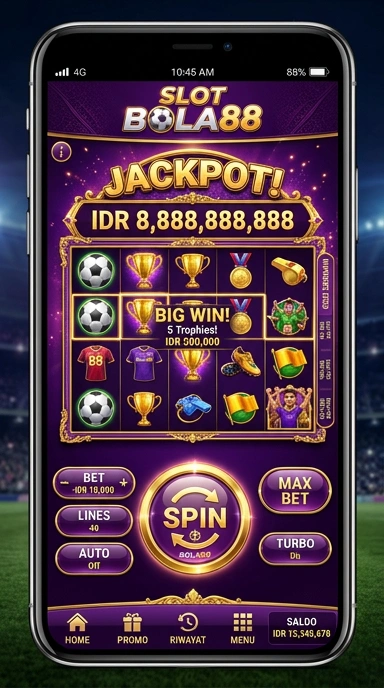 Cuplikan layar menu unduhan bola88 untuk perangkat Android